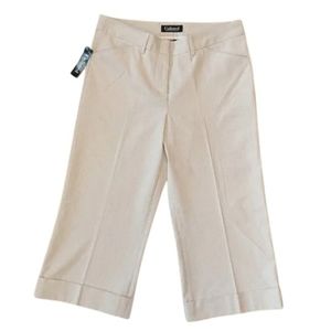 Unlisted by Kenneth Cole Stretch Cotton Pinstripe Capri Pant NEW Sz. 6